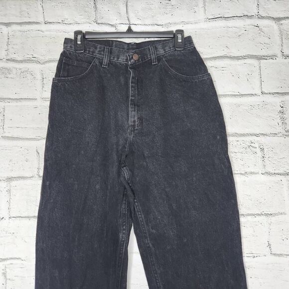 Gitano High-Rise Straight-Leg Vintage Denim Jeans Black Size 10 100% Cotton - Picture 2 of 12